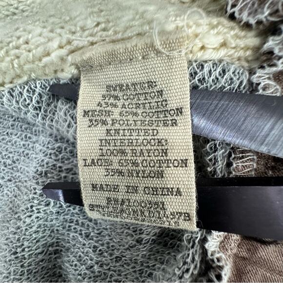 Y2K Women’s lace whimsigoth Grunge lace Cardigan Metal Goth XS Gimmicks BKE - Picture 9 of 16